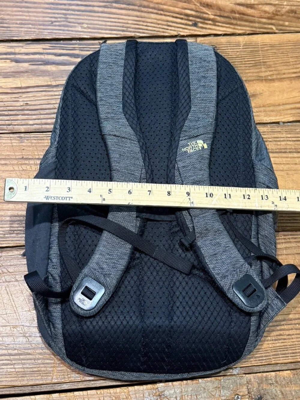 North Face Isabella Backpack Womens Gray Black Rose Gold Laptop School Travel